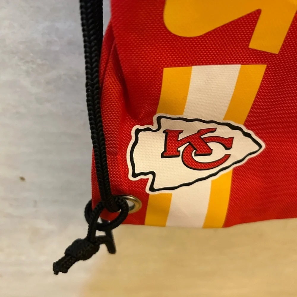 NFL Red and Gold Drawstring Bag New